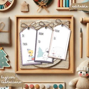 EDITABLE Christmas Tags - Etiquetas de Navidad