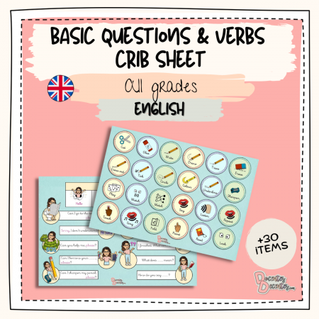 basic questions & verbs crib sheet