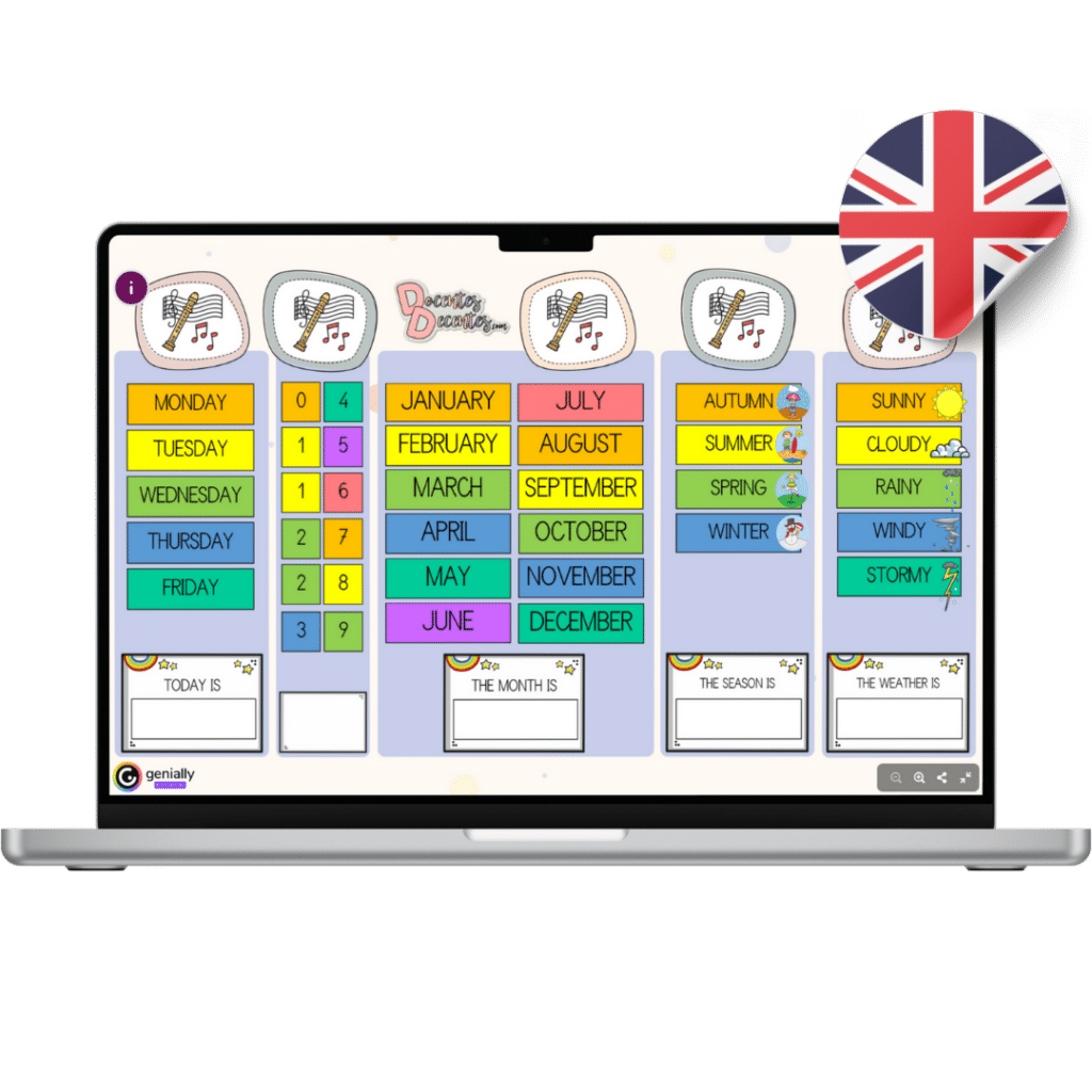 Interactive Preschool Calendar