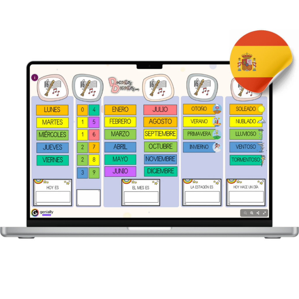 Calendario interactivo Infantil