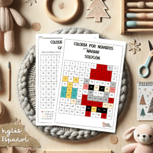 Colorea por número - Colour by Number (Santa Claus)