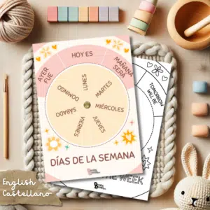 Ruleta de los días de la semana - Days of the Week Wheel