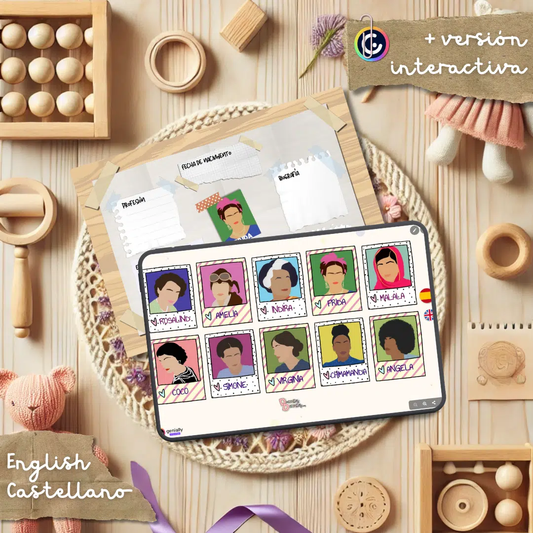 Inspiring Women Investigation Templates - Plantillas día de la mujer