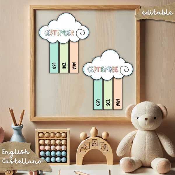 EDITABLE Birthday Poster Rainbows - Pósteres de arcoíris de cumpleaños