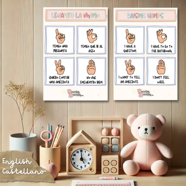 Raise your Hand Poster - Póster para levantar la mano