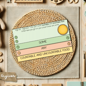 Some & Any Flipbook - Countable & Uncountable Food