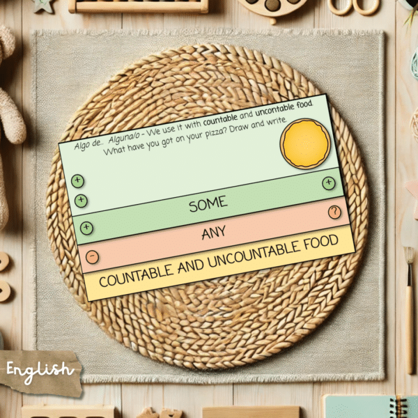 Some & Any Flipbook - Countable & Uncountable Food