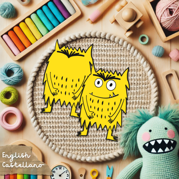 Colour Monster Clipart / Graphics - El monstruo de colores PNG
