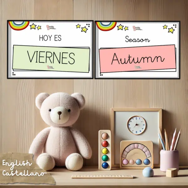 Calendar - Date, Season & Weather Posters - Pósteres del calendario