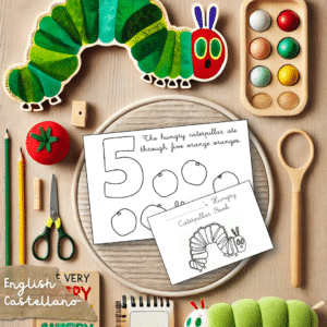 The Very Hungry Caterpillar MiniBook & Project - La pequeña oruga glotona